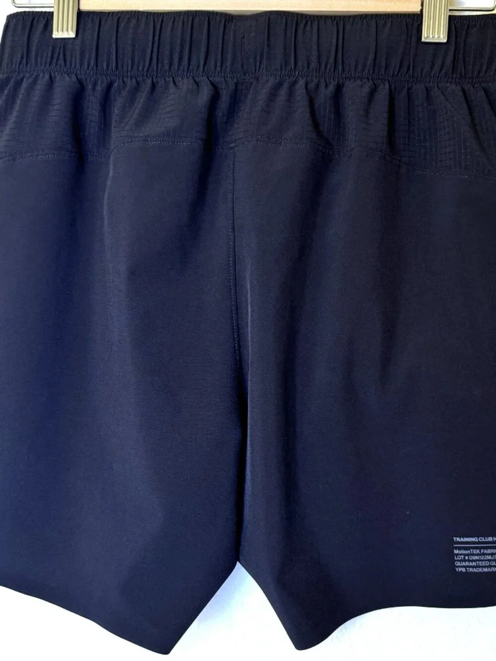 Abercrombie YPB MotionTEK Athletic Shorts Black Lined Zip Pocket Size S